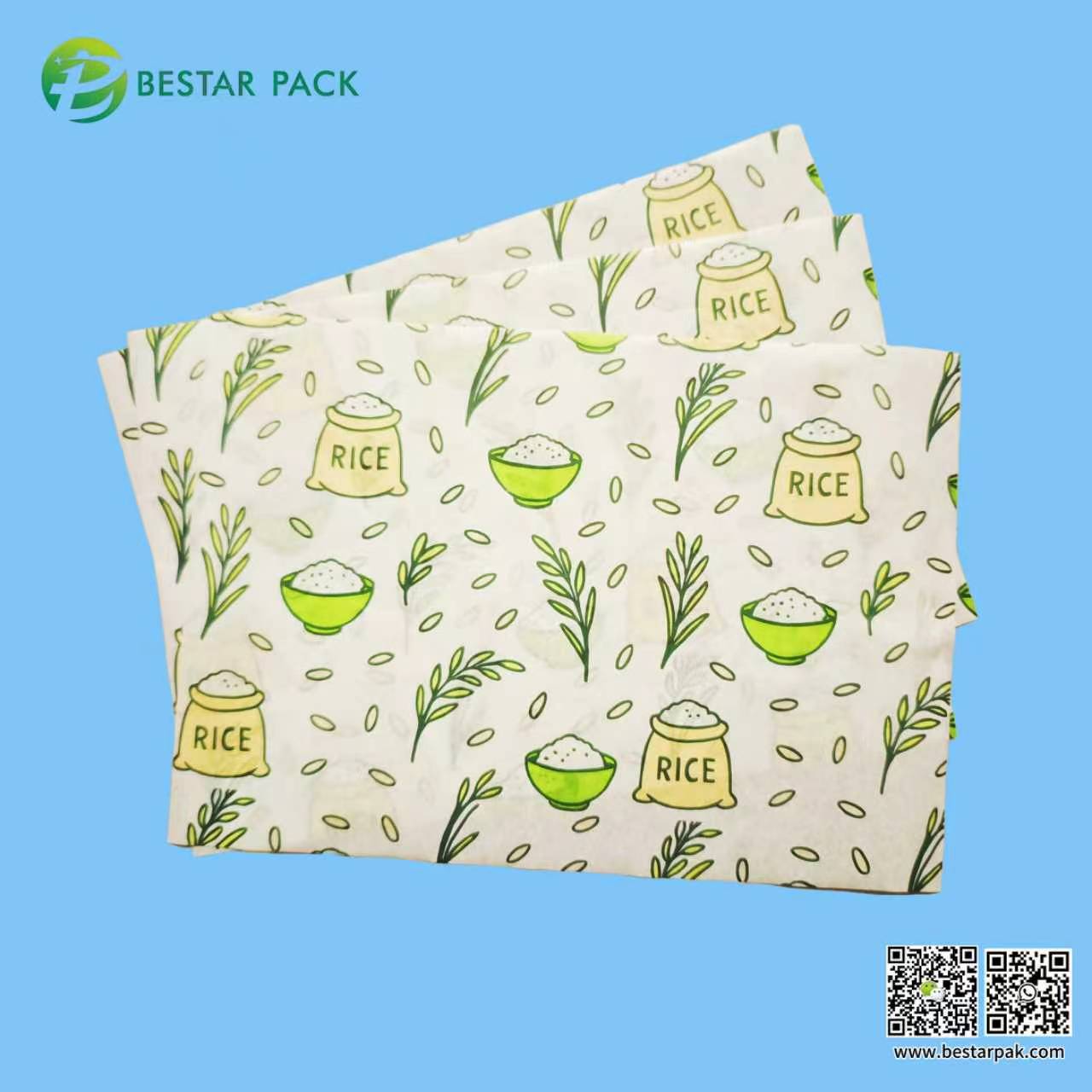 28-80GSM Color Printed Customized Rice Wrapper Paper
