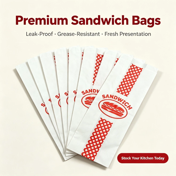 Customized Premium Printed Sandwich Paper Bag
